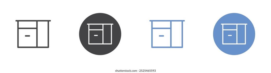 Kitchen icon Thin outline art symbol