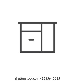 Kitchen icon Thin outline art symbol