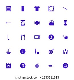 kitchen icon. kitchen vector icons set hands drop, rolling pin, oven mitts and washer