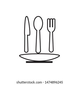 kitchen icon vector illustration template