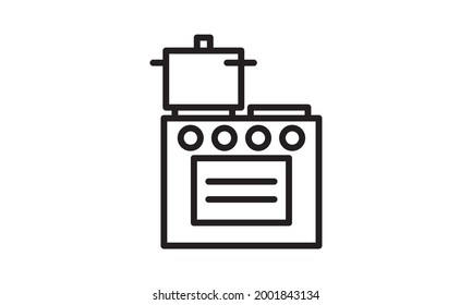 Kitchen icon vector isolated on white background for your web and mobile app design, Kitchen logo concept