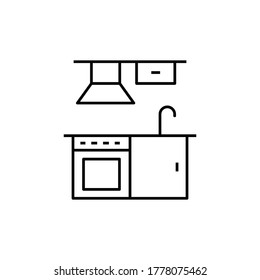 kitchen icon vector sign symbol