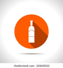 kitchen icon of wine bottle