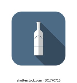 kitchen icon of wine bottle