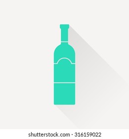 kitchen icon of wine bottle