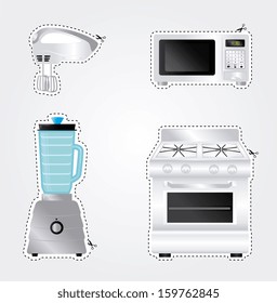 kitchen icons over white background vector illustration 