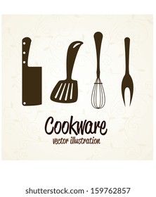 kitchen icons over white background vector illustration