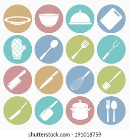 kitchen icons set 