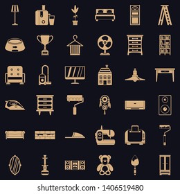 Kitchen icons set. Simple style of 36 kitchen vector icons for web for any design