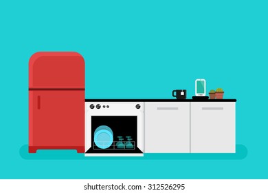 kitchen illustration