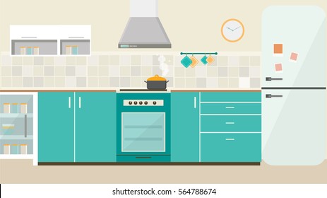 Kitchen interior 