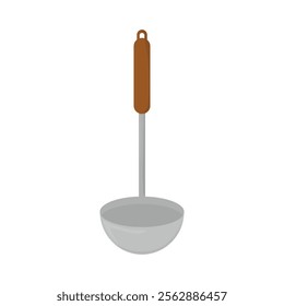 Kitchen Item Vector Illustration - Soup Ladle