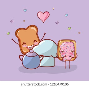 kitchen items cartoon kawaii cartoon