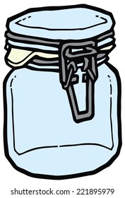 Kitchen jar vector illustration. Set of kitchen items