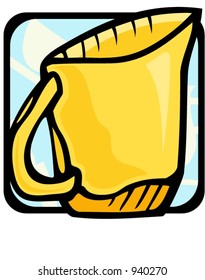 Kitchen jug.Vector illustration