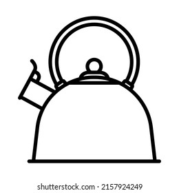 Icono de la cocina. Diseño de contorno negrita con ancho de trazo editable. Ilustración vectorial.