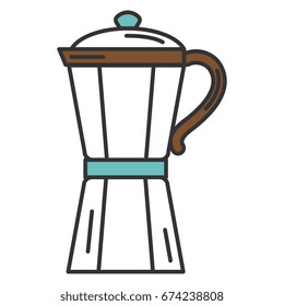 kitchen kettle isolated icon