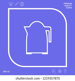Kitchen Kettle line icon. Graphic elements for your design