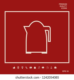Kitchen Kettle line icon. Graphic elements for your design