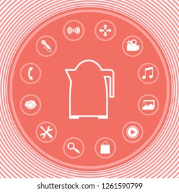 Kitchen Kettle line icon. Graphic elements for your design