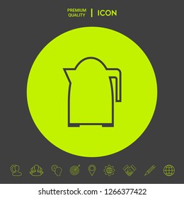 Kitchen Kettle line icon. Graphic elements for your design