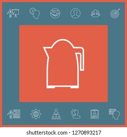 Kitchen Kettle line icon. Graphic elements for your design