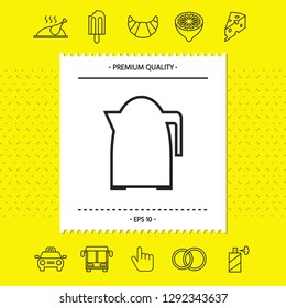 Kitchen Kettle line icon. Graphic elements for your design