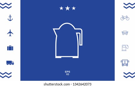 Kitchen Kettle line icon. Graphic elements for your design