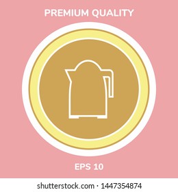 Kitchen Kettle line icon. Graphic elements for your design