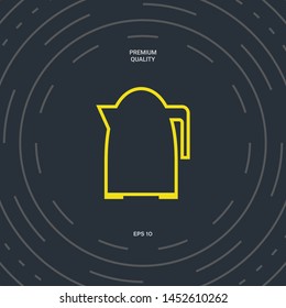 Kitchen Kettle line icon. Graphic elements for your design