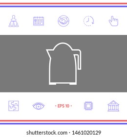Kitchen Kettle line icon. Graphic elements for your design