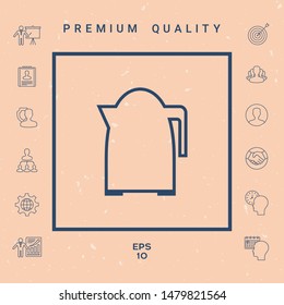 Kitchen Kettle line icon. Graphic elements for your design