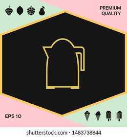 Kitchen Kettle line icon. Graphic elements for your design