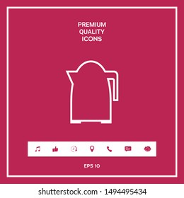 Kitchen Kettle line icon. Graphic elements for your design