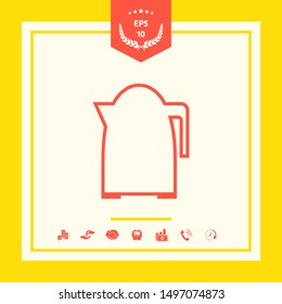 Kitchen Kettle line icon. Graphic elements for your design