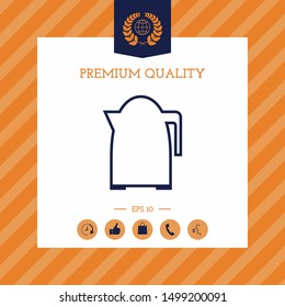 Kitchen Kettle line icon. Graphic elements for your design