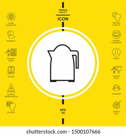 Kitchen Kettle line icon. Graphic elements for your design