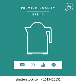 Kitchen Kettle line icon. Graphic elements for your design