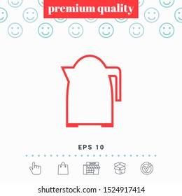Kitchen Kettle line icon. Graphic elements for your design