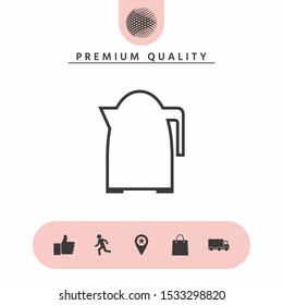 Kitchen Kettle line icon. Graphic elements for your design