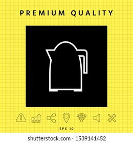 Kitchen Kettle line icon. Graphic elements for your design