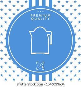Kitchen Kettle line icon. Graphic elements for your design