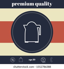 Kitchen Kettle line icon. Graphic elements for your design