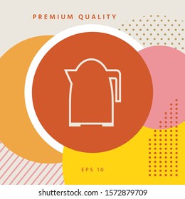 Kitchen Kettle line icon. Graphic elements for your design