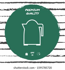Kitchen Kettle line icon. Graphic elements for your design