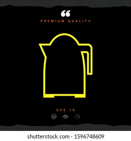 Kitchen Kettle line icon. Graphic elements for your design