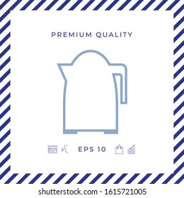 Kitchen Kettle line icon. Graphic elements for your design