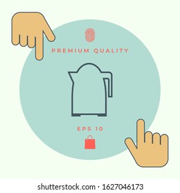 Kitchen Kettle line icon. Graphic elements for your design