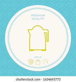 Kitchen Kettle line icon. Graphic elements for your design