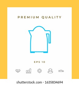 Kitchen Kettle line icon. Graphic elements for your design